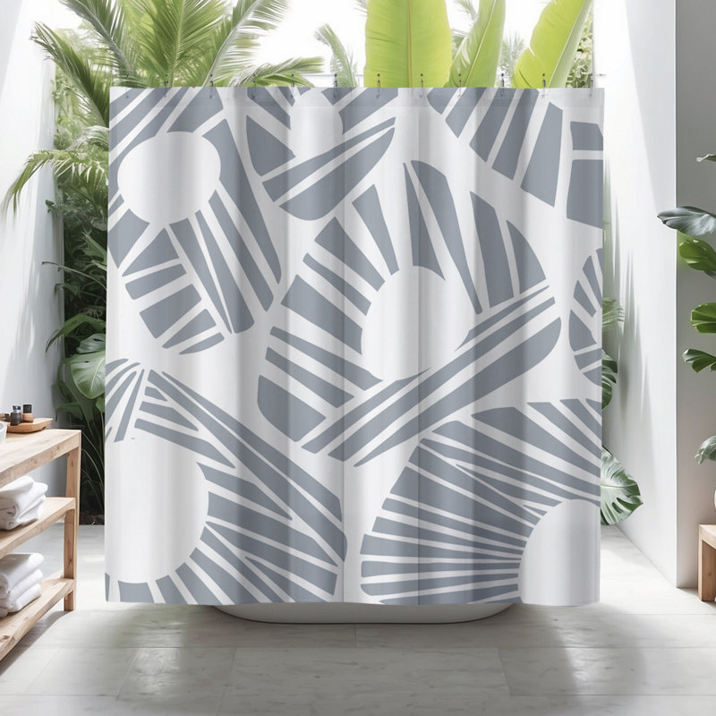 Rideau de douche Coco, Gris