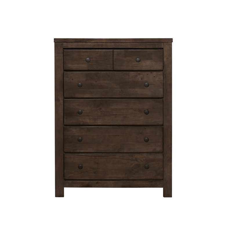 Commode brune à 5 tiroirs