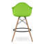 Tabouret de comptoir Modholic Eiffel avec accoudoirs, vert (ensemble de 2)-71243312