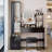 Full Body Mirror Cabinet With LED Vanity Table And Cushioned Stool, 17/-552420630
