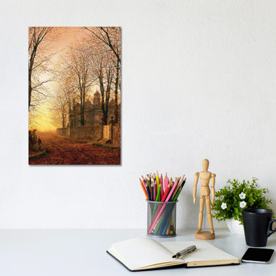 In The Golden Olden Time, C.1870 by John Atkinson Grimshaw - Wrapped Canvas Print