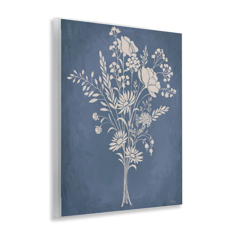 Garden Bundle over Blue Wall Plaque, design by Cat Thurman Designs