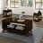  Dralith 41.5" Solid Wood Coffee Table, Coffee Table, Modern Coffee Table, With Open Storage Shelf-1809499927