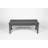 Backless HDPE Adirondack Bench With Wood Texture, Poly Lumber Seat For Patio, Backyard, Balcony, All Weather Resistant With UV Protection, Gray-1208447233