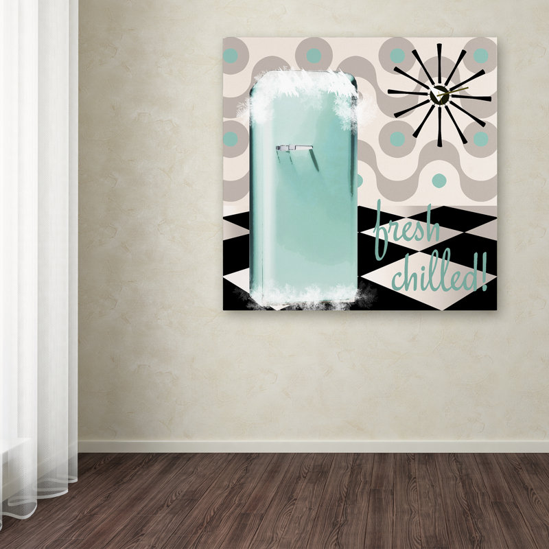 «Fifties Kitchen II» par Jadaya, impression sur toile tendue, H 14 po x l 14 po x P 2 po