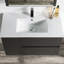 Meuble-lavabo simple 36 po avec lavabo en céramique et armoire à pharmacie-26910556