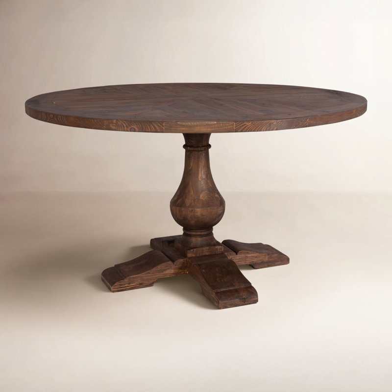 McKew Round Solid Wood Dining Table