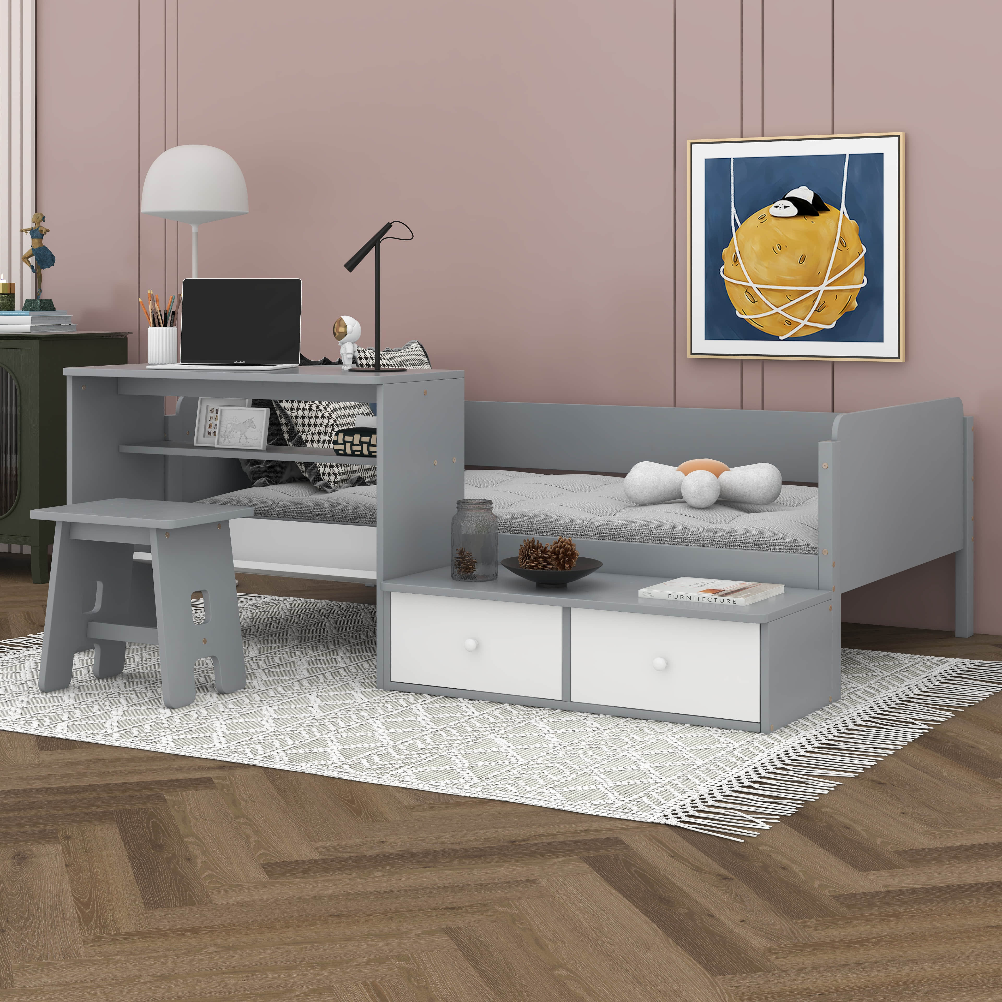 Printess Latitude Run® Printess Twin Storage Panel Bed | Wayfair
