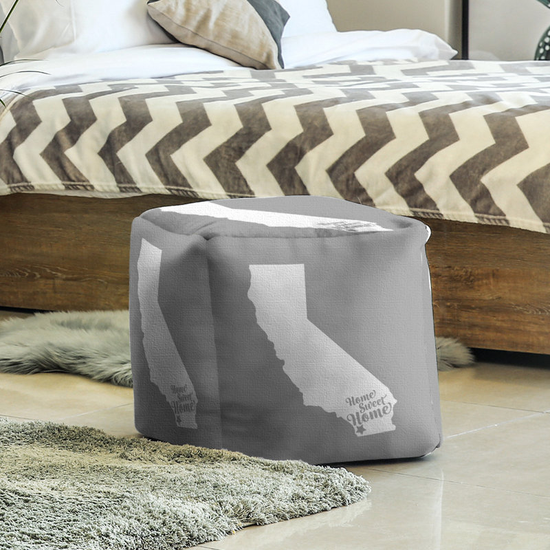 Repose-pieds cube san diego home, Gris