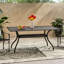 Table rectangulaire en fonte d’aluminium
