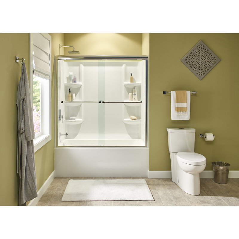 Robinet de baignoire et douche thermostatique avec inverseur Times Square, Chrome poli