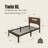 Gerrita Solid Bamboo and Metal Platform Bed with Integrated Headboard-670962503-651781914