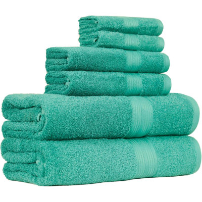 6 Piece Oversized Fade Resistant Towel Set Cotton Towels For Bathroom Soft And Absorbent Bath Towelshand Towels And Washcloths Bathroom Towel Set