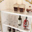 Garde-manger orné de 76,3 po de hauteur avec tablettes ouvertes et 2 tiroirs