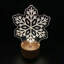 Lampe fantaisie USB en bois massif Brezlyn
