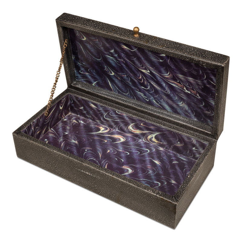 Gatsburg Handmade Decorative Box, Gray