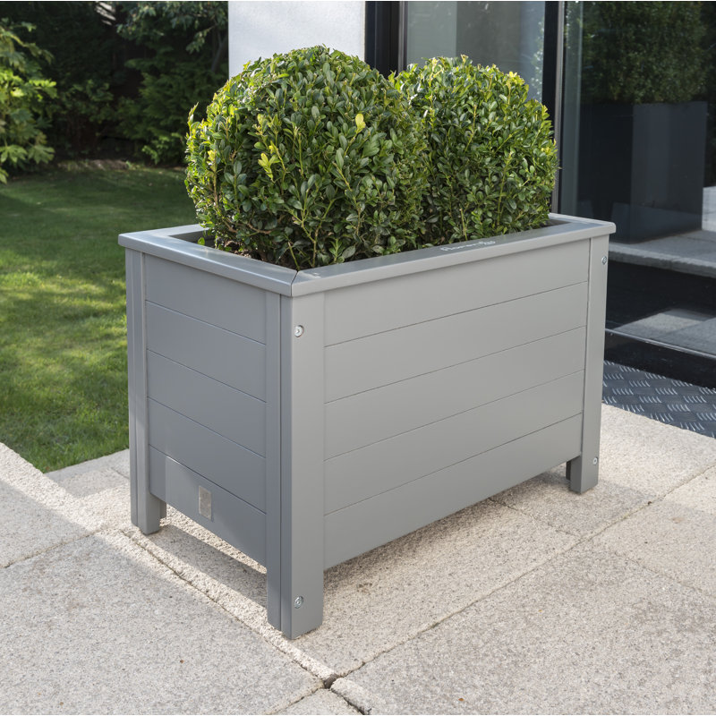 Osier Wood Planter Box, Grey