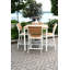 SoHo 36" Square Teak Aluminum Outdoor Counter Height Table-347341499