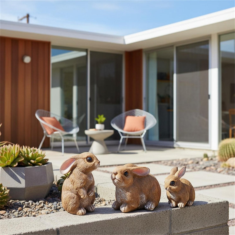 Animals Weather Resistant Resin Garden Statue