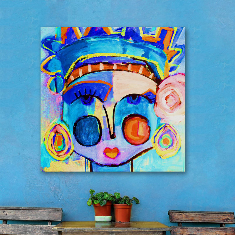 « miss liberty rad », reproduction d’art sur toile tendue, H 18 po x l 18 po x P 1,5 po