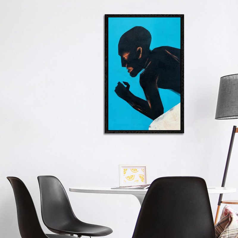 Movements II by VCalvento - Print on Canvas, 101.6 cm H x 66.04 cm W, Black Framed