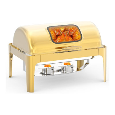 Réchaud à roulettes pour buffet, chauffe-plat 9QT