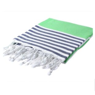 MOSOBAM Bamboo-Turkish Cotton Fouta Peshtemal 35X70, Green 