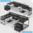 Keon U-Shaped Computer Desk with Power Outlet-801647121