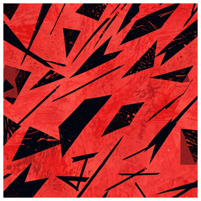 Tapis de bain Red Sharp Angles