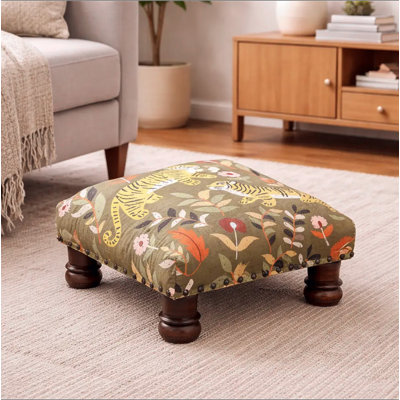 Tissu en coton 16 x 16 x 9 po Botanical Tiger