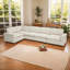 Canapé modulaire en lin 141,5 po Brinsley-692713988