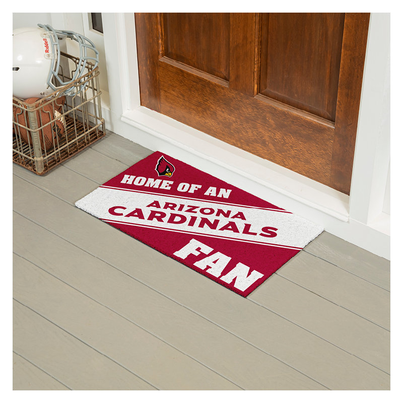 NFL Home of a Fan Team Color Outdoor Doormat, Arizona Cardinals