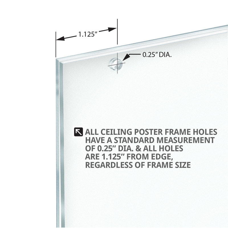 Clear Acrylic Hanging Ceiling Poster Frame