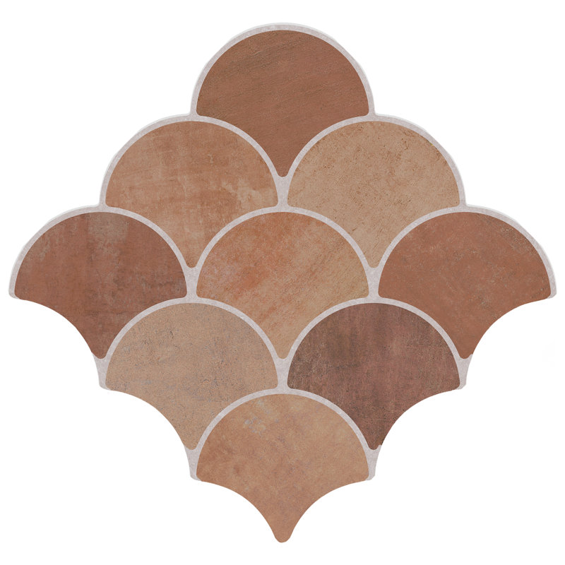 Scala 12.13" x 12.13" Porcelain Spanish Wall & Floor Tile