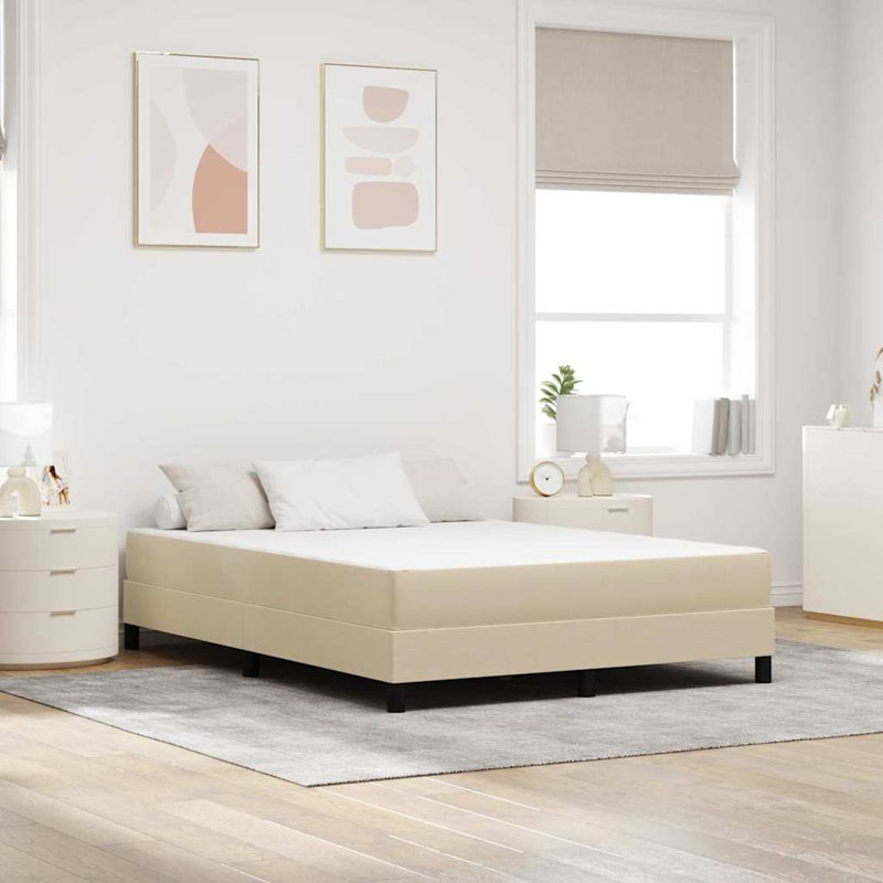 Vidaxl Bed Mattress With Mattress Sage Fabric, 140 x 190cm
