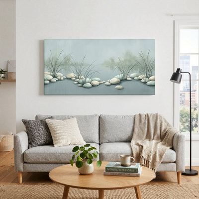 Ensemble de 1 tableau sur toile « Pierres Zen »