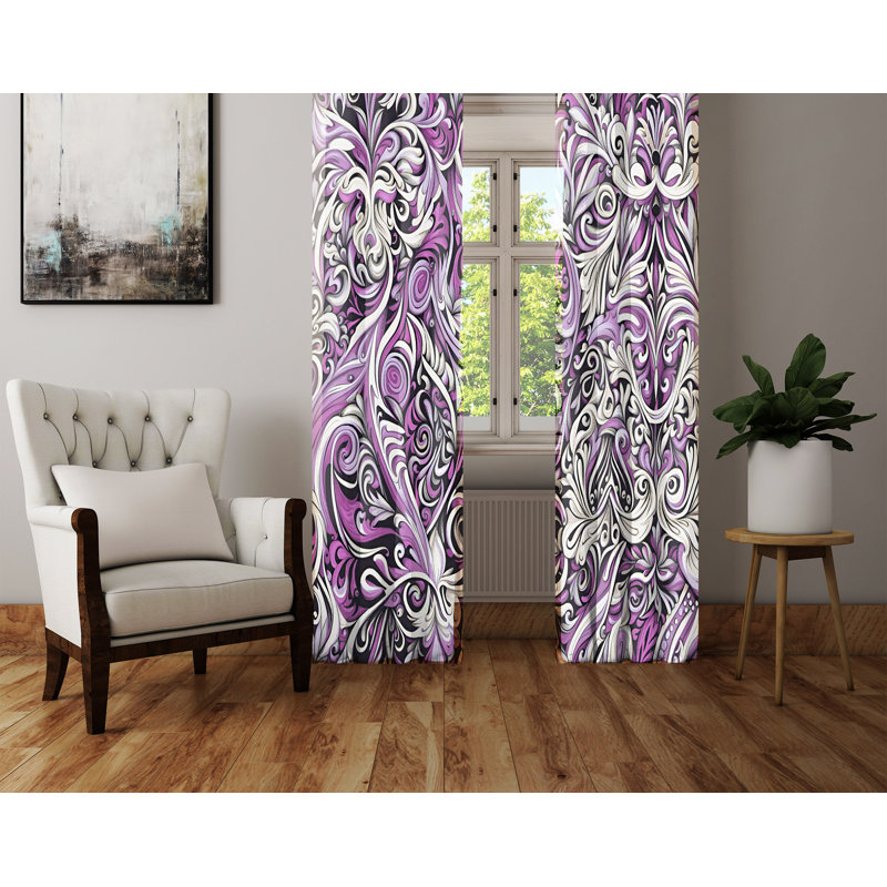 Paire de rideaux semi-transparents Blondene, L 40 po x L 82 po