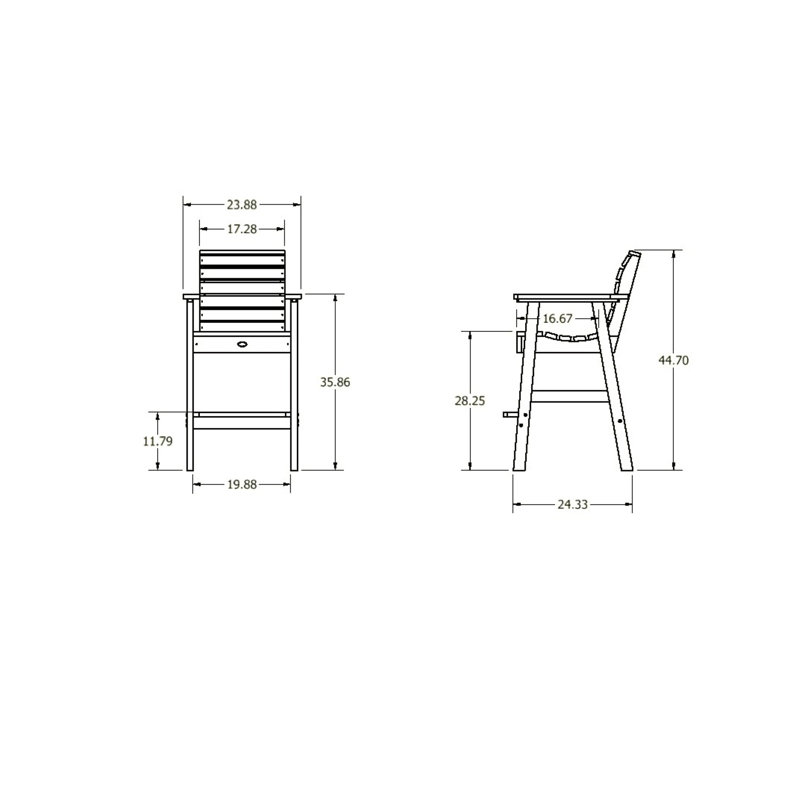 Tabouret de bar 28,3 po Anissa, Blanc