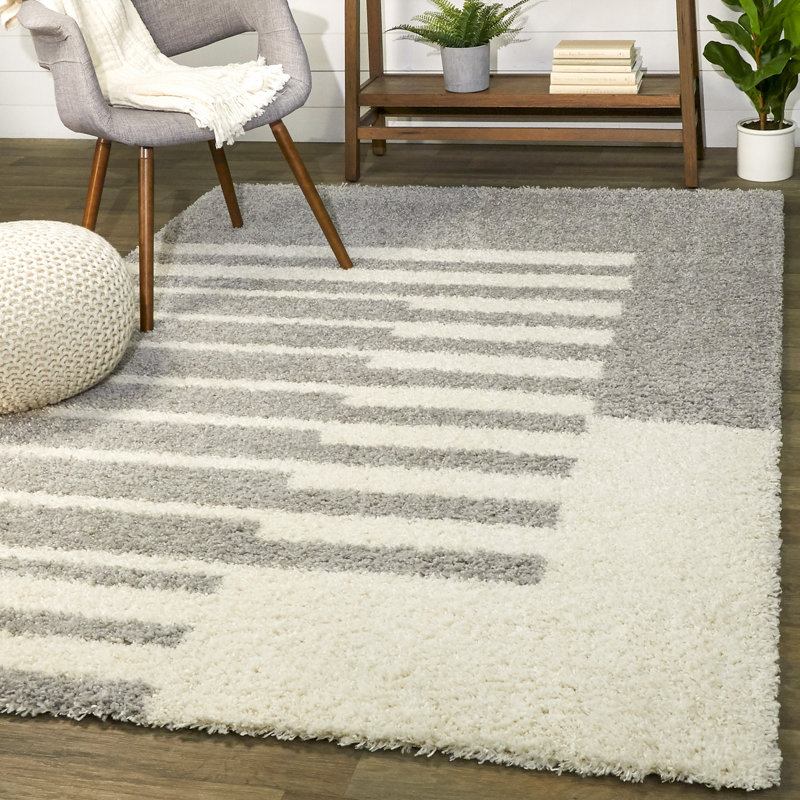 Gurpreet Striped Indoor Rug, Rectangle 7'10" x 10'