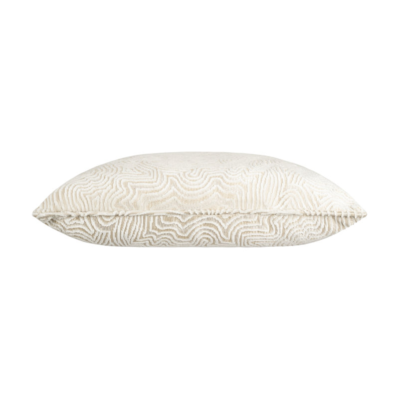 Square Pillow Cover & Insert, Abstract, Ivory