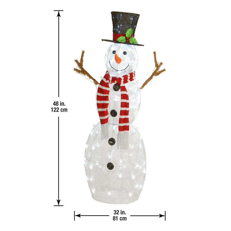 Décoration de bonhomme de neige 48 po