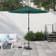 Delaplaine 9' Solid Octagon Market Umbrella with Push-Button Tilt