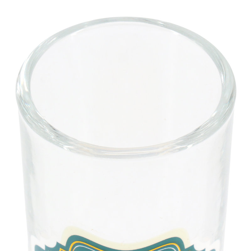 Ensemble de verres à liqueur 2,2 onces Trinx 4 pièces, Bleu sarcelle