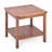 Arshaan Square Acacia Outdoor Side Table , 18'' in. W 18'' in. D