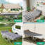 Lit de camping pliant pour adultes avec lit de transport SUGIFT