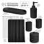 Ensemble d'accessoires de salle de bain 19 pièces avec rideau de douche, doublure, crochets et essentiels pour la salle de bain Clara Clark-131264709