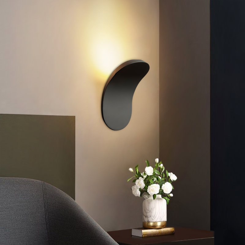Rintoul LED Flush Mounted Sconce, Black, 3000K