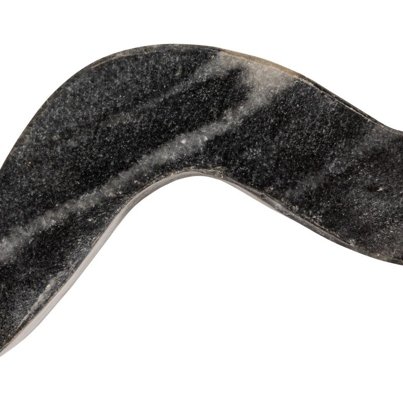 Porte-bougie Marble Wave, Noir