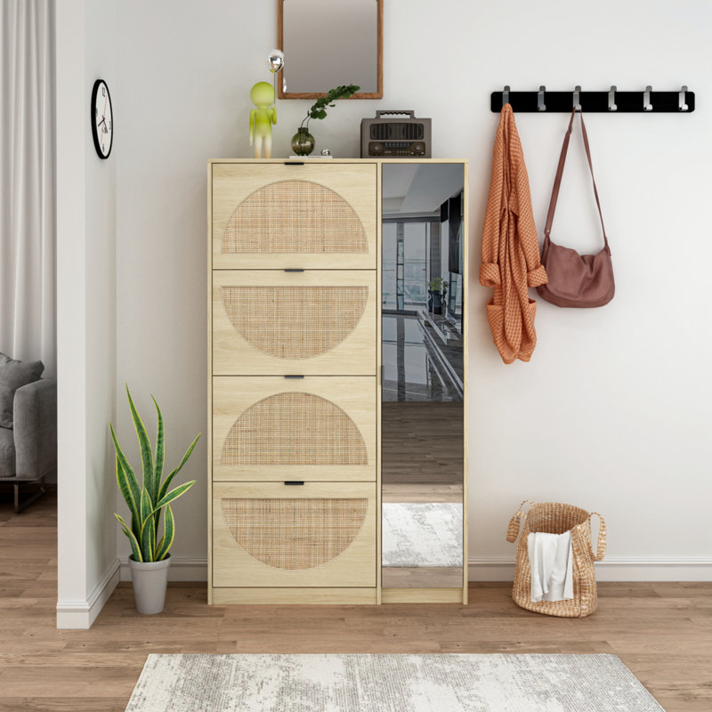 24 Pair Shoe Storage Cabinet