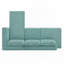 Canapé modulaire en L avec coussins double couche-325245266